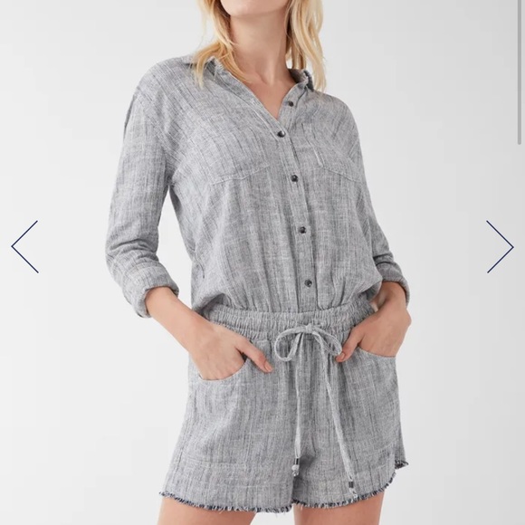 NWT SPLENDID Railroad Stripe Romper - Picture 9 of 12